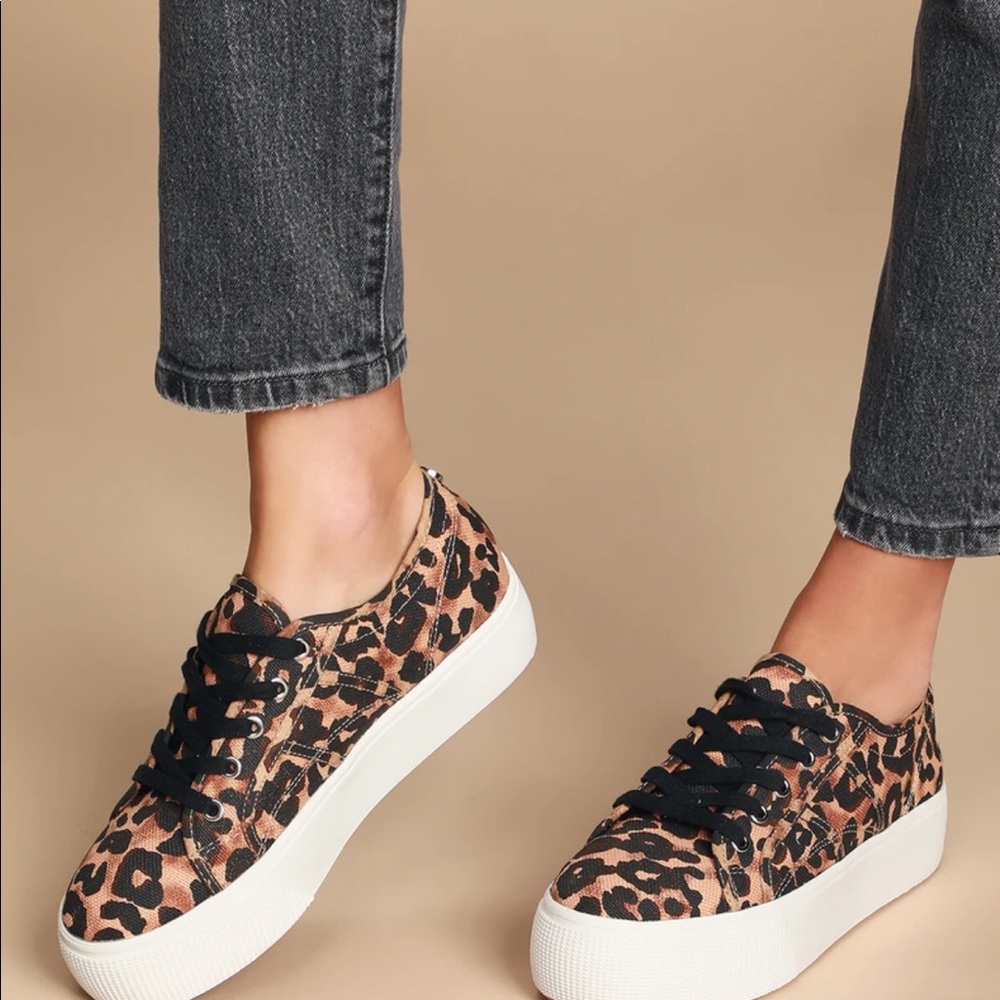 Emmi leopard print platform sneakers